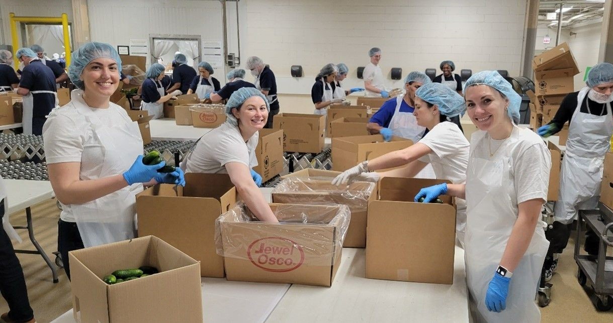NXT Cares volunteers at Chicago Food Bank