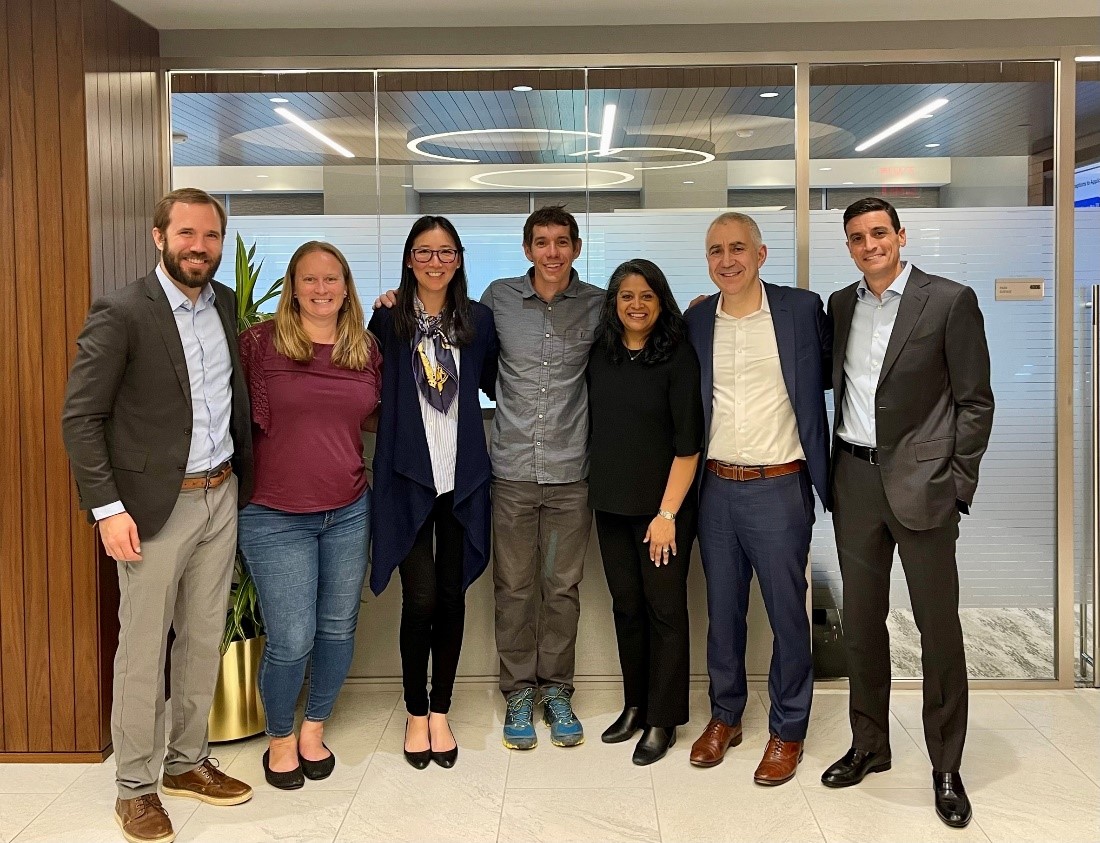Alex Honnold visits NY office
